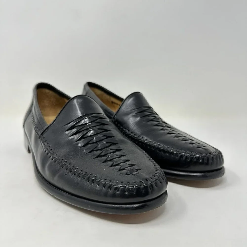 Rangoni Black Leather Slip on‎ Loafer Shoes US Size 8.5